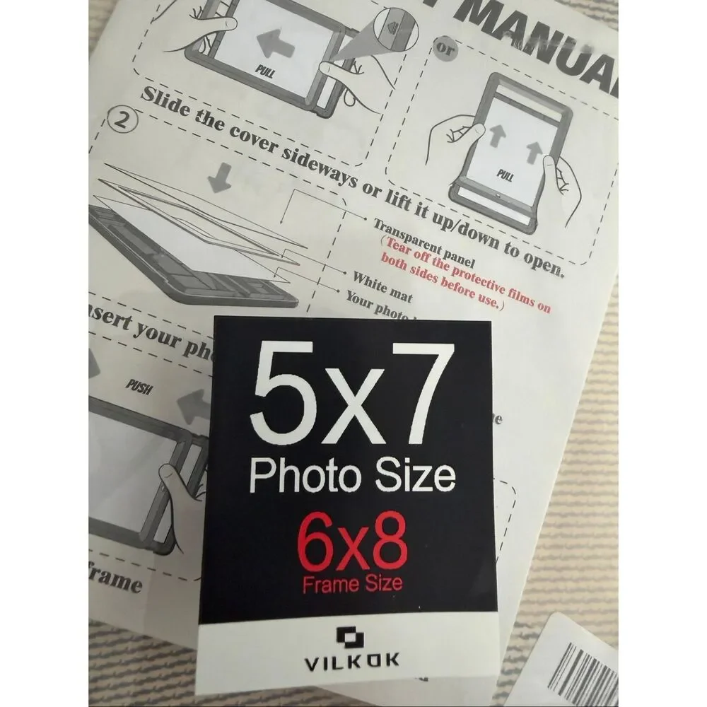 Vilkok  5x7 Glitter Frames 2 pack NEW!